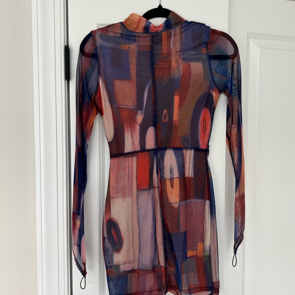 COLOR BLOCK DRESS - Picture 3 of 8